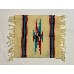 Hand Woven Southwest small Mat - 9" x 10"